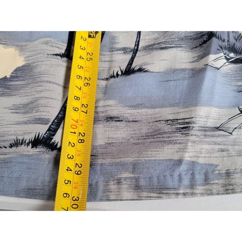 RJC Hawaiian Shirt Men's XL Beige Tan Tropical Palm Tree Button Up Vintage USA - Picture 7 of 7